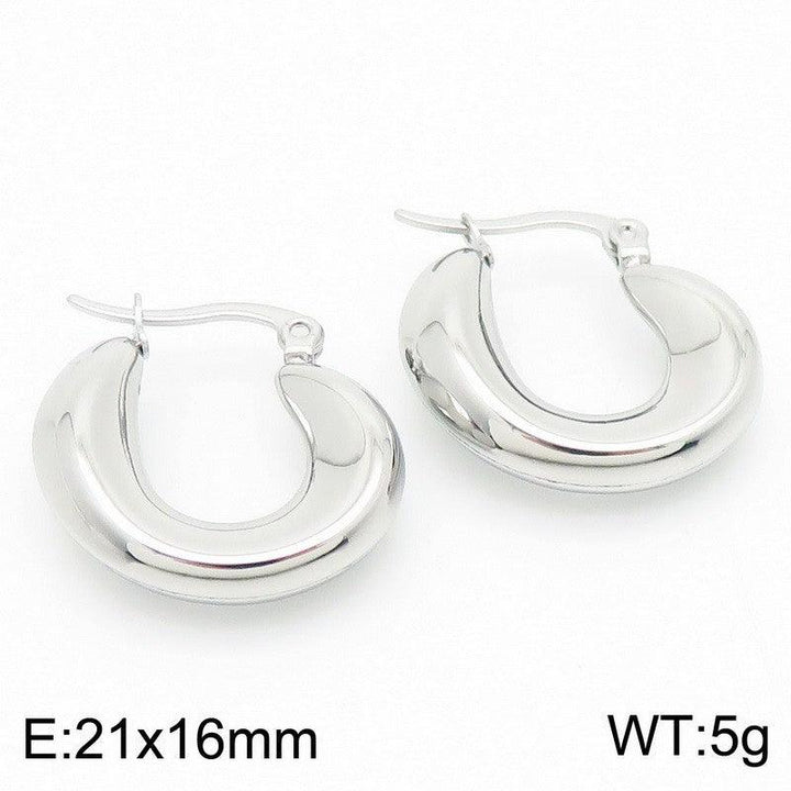 Kalen Stainless Steel Hollow Hoop Earrings Wholesale for Women - kalen