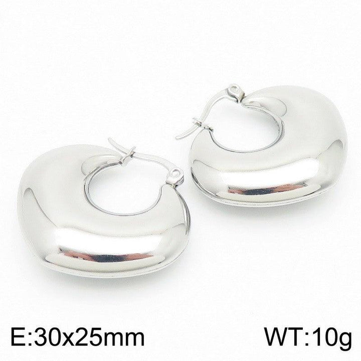 Kalen Stainless Steel Hollow Hoop Earrings Wholesale for Women - kalen