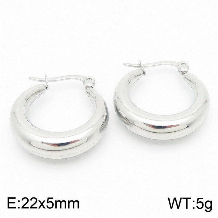 Kalen Stainless Steel Hollow Hoop Earrings Wholesale for Women - kalen