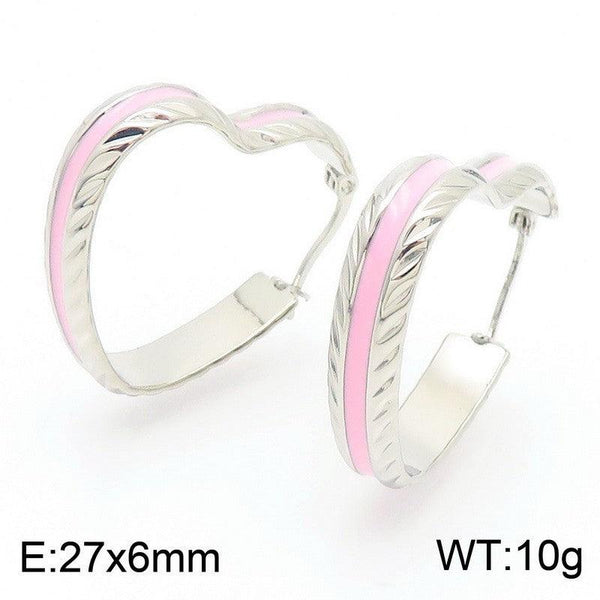 Kalen Stainless Steel Hoop Earrings Wholesale for Women - kalen