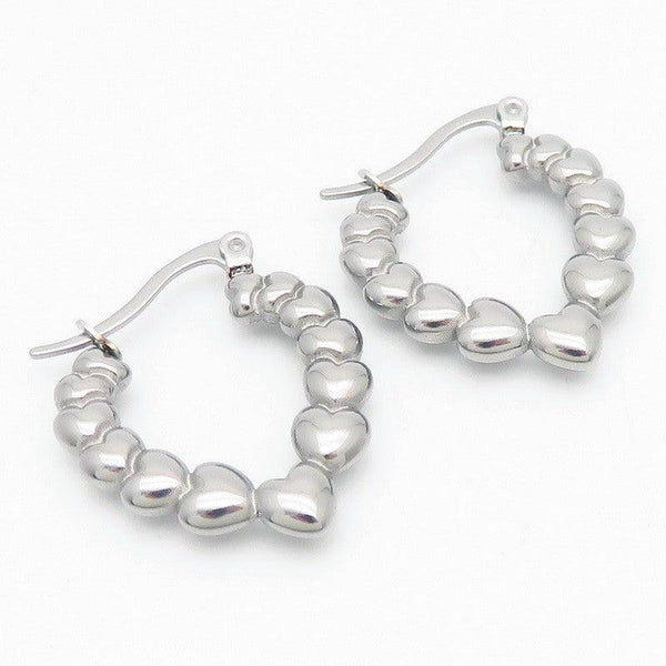 Kalen Stainless Steel Hollow Hoop Earrings Wholesale for Women - kalen