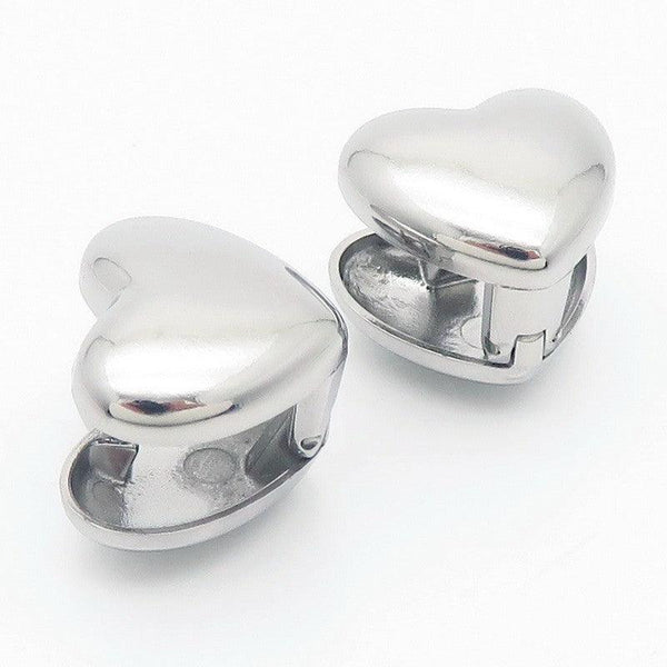 Kalen Stainless Steel Heart Love Hollow Hoop Earrings Wholesale for Women - kalen