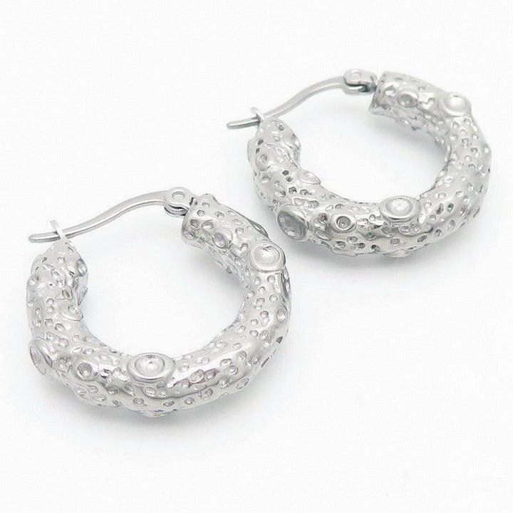 Kalen Stainless Steel Hollow Hoop Earrings Wholesale for Women - kalen