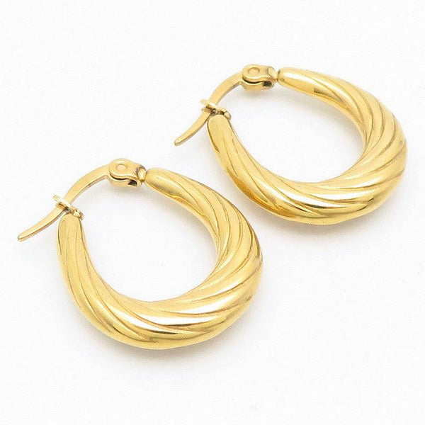 Kalen Stainless Steel Hollow Hoop Earrings Wholesale for Women - kalen