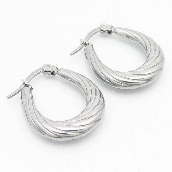 Kalen Stainless Steel Hollow Hoop Earrings Wholesale for Women - kalen