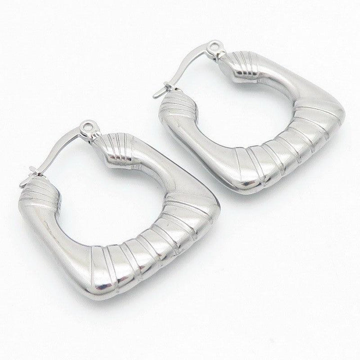 Kalen Stainless Steel Hollow Hoop Earrings Wholesale for Women - kalen
