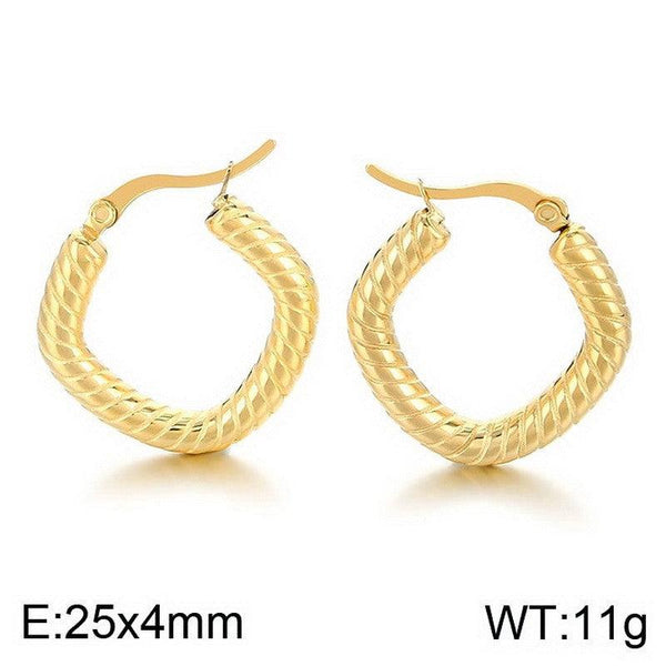 Kalen Wholesale Stainless Steel Hoop Earrings for Women - kalen