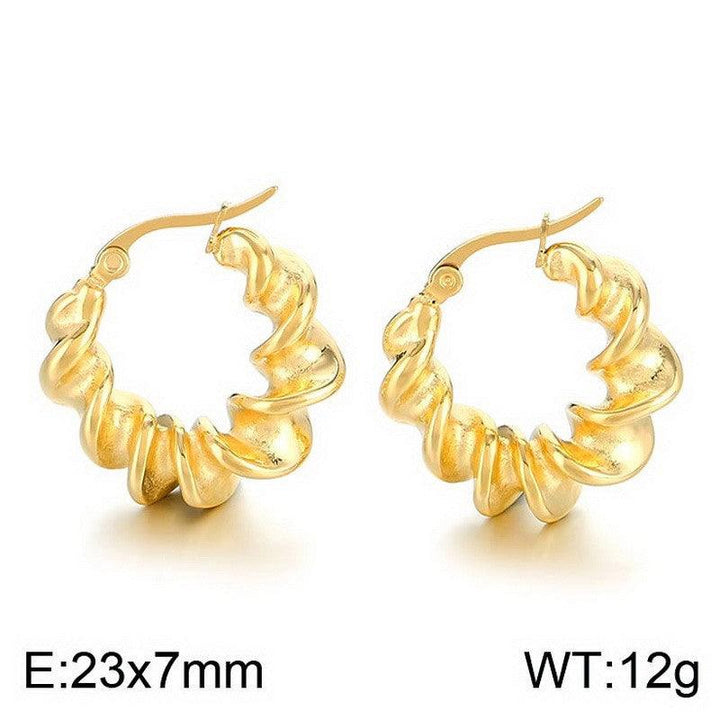 Kalen Wholesale Stainless Steel Hoop Earrings for Women - kalen