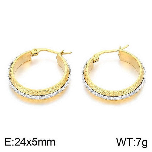 Kalen Stainless Steel Hoop Earrings Wholesale for Women - kalen