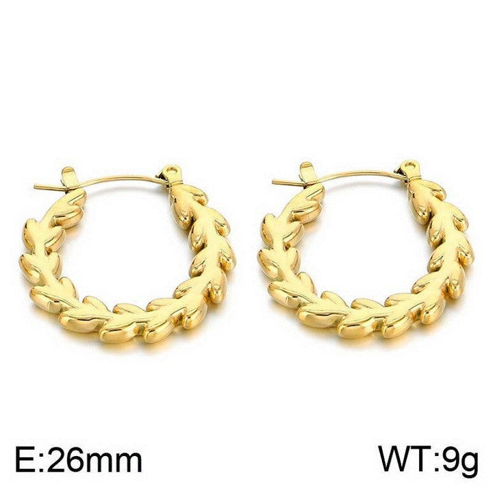 Kalen Stainless Steel Hollow Hoop Earrings Wholesale for Women - kalen