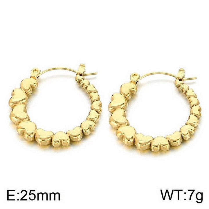 Kalen Stainless Steel Hollow Hoop Earrings Wholesale for Women - kalen