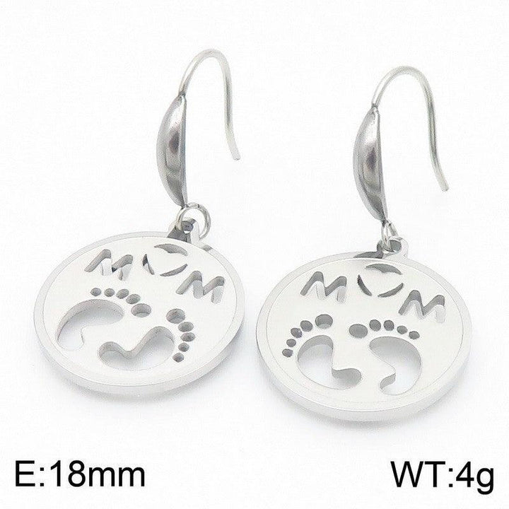 Kalen Stainless Steel Mother Drop Earrings Wholesale for Women - kalen