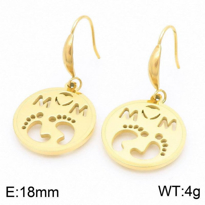 Kalen Stainless Steel Mother Drop Earrings Wholesale for Women - kalen