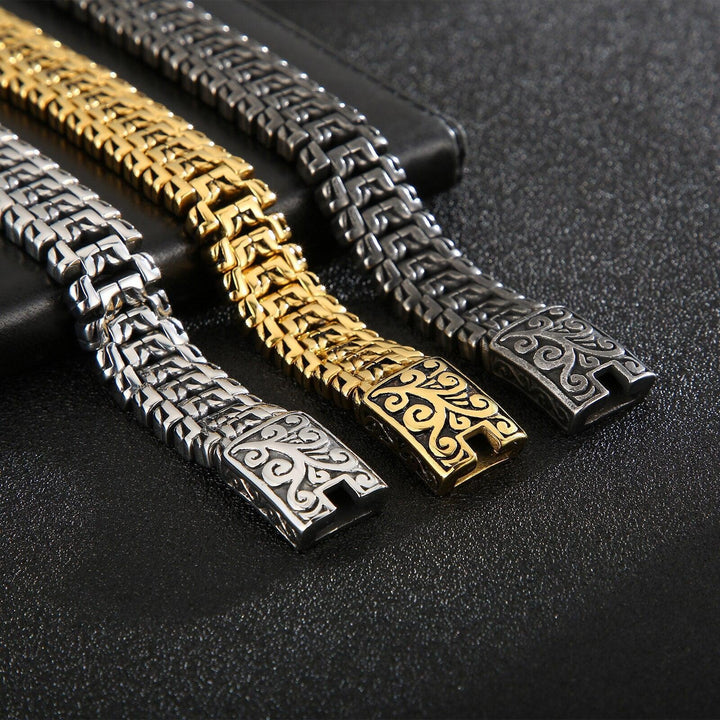 KALEN 16mm Punk Arrow Link Chain Bracelet for Men - kalen