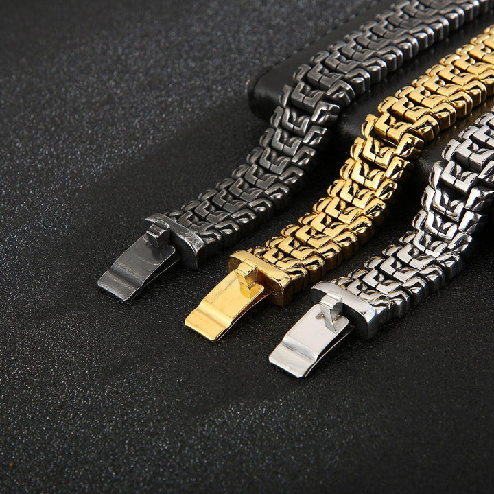 KALEN 16mm Punk Arrow Link Chain Bracelet for Men - kalen