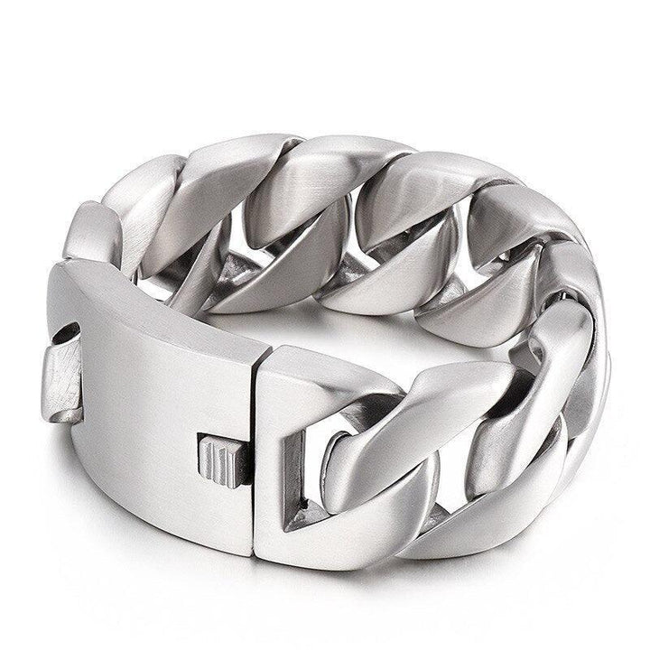 KALEN 17mm/20mm/24mm/32mm Stainless Steel Heavy Chunky Link Chain Bracelet for Men - kalen