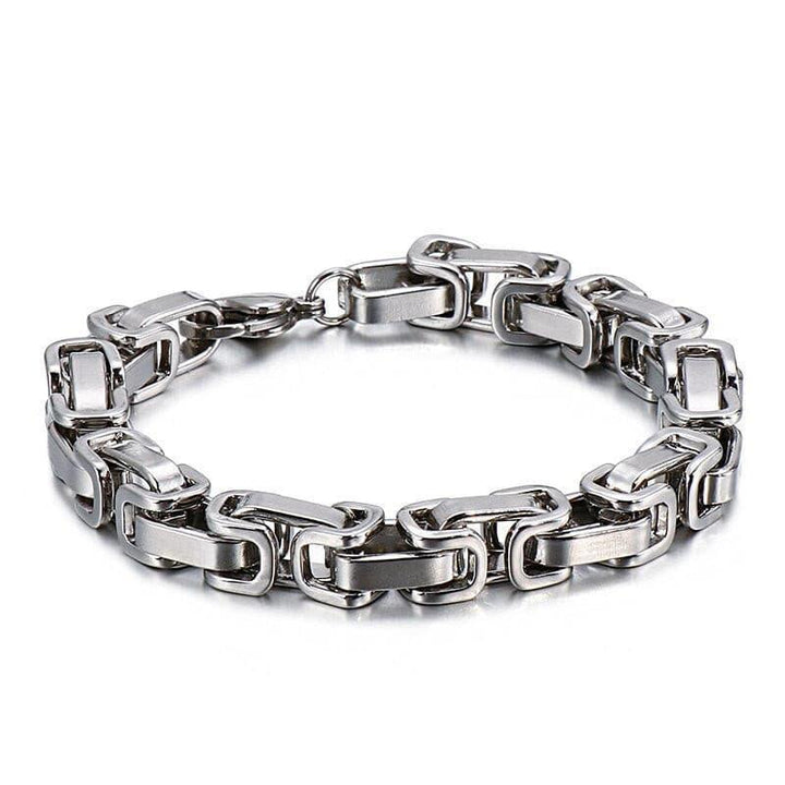 KALEN 4/6/8mm Stainless Steel Byzantine Chain Bracelet For Men - kalen