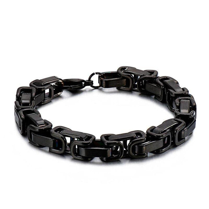 KALEN 4/6/8mm Stainless Steel Byzantine Chain Bracelet For Men - kalen