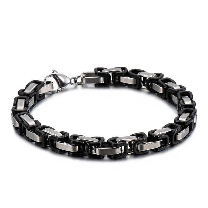 KALEN 4/6/8mm Stainless Steel Byzantine Chain Bracelet For Men - kalen