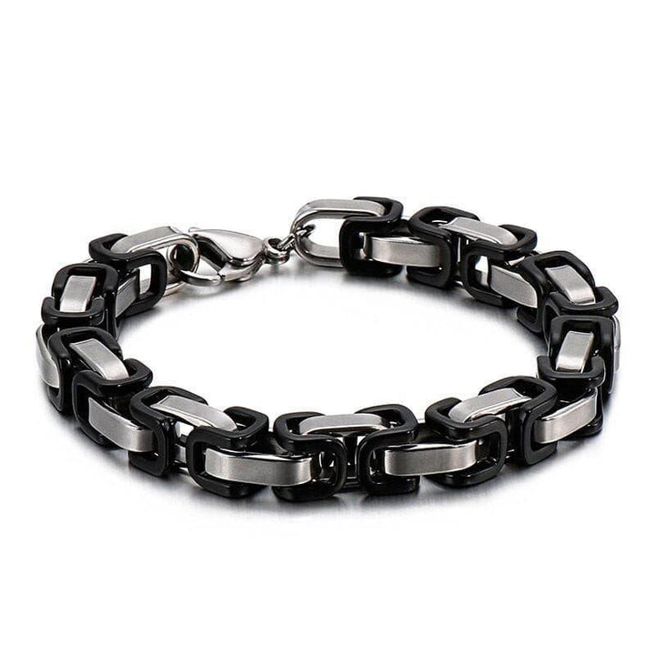 KALEN 4/6/8mm Stainless Steel Byzantine Chain Bracelet For Men - kalen