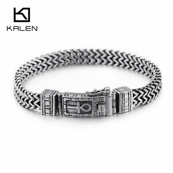 KALEN 8mm Foxtail Chain Charm Bracelets For Men Women - kalen