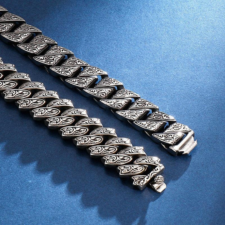 KALEN Punk 20mm Chunky Link Chain Bracelet for Men - kalen