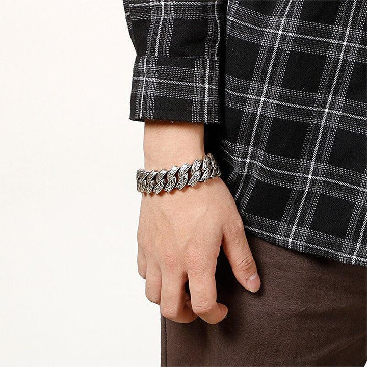 KALEN Punk 20mm Chunky Link Chain Bracelet for Men - kalen