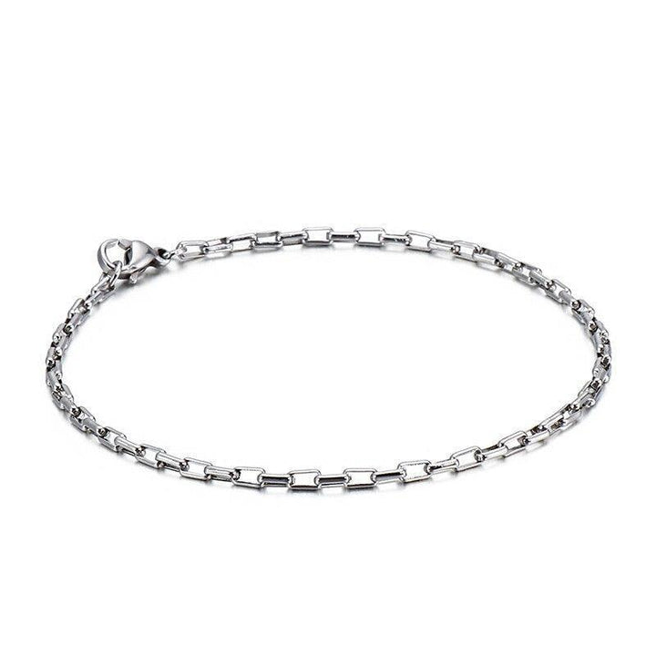 KALEN 2/2.5/3/5mm Stainless Steel Rolo Link Chain Bracelets Wholesale For Men - kalen