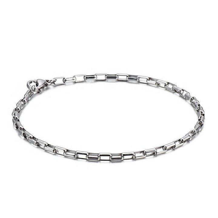 KALEN 2/2.5/3/5mm Stainless Steel Rolo Link Chain Bracelets Wholesale For Men - kalen